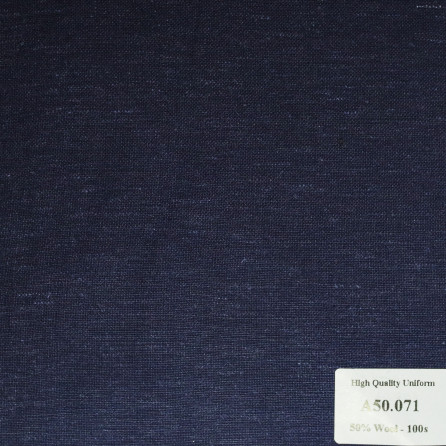A50.071 Kevinlli V1 - Vải Suit 50% Wool - Xanh Navy Xước